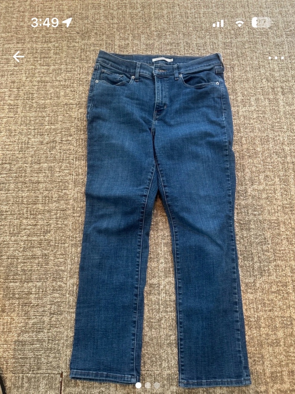 Levi’s Mid-Rise Women's Straight-Leg Jeans in Dark Blue